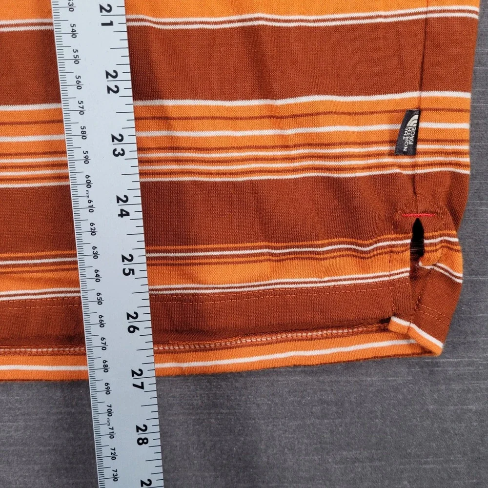 The North Face Retro‎ Striped Polo Shirt Short Sleeve Casual Mens Large